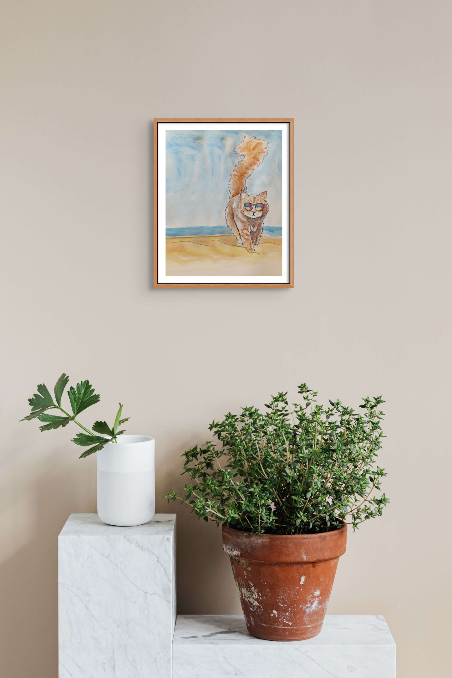 Trendsetter Beach Cat - Print