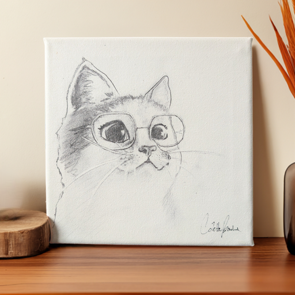 Adrienne Cat - Canvas