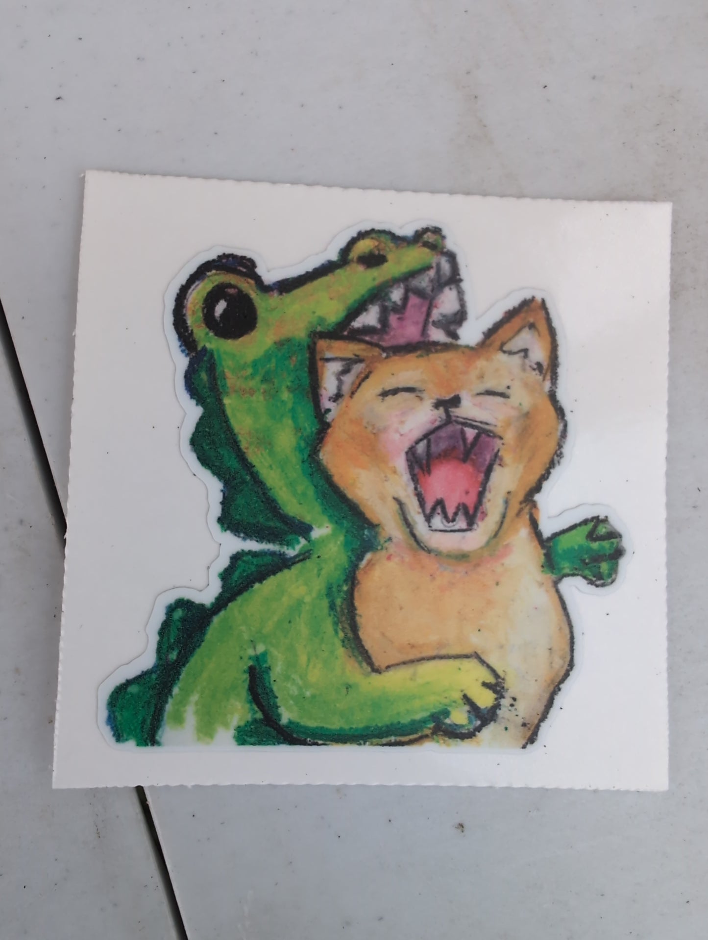 Dino Cat Sticker