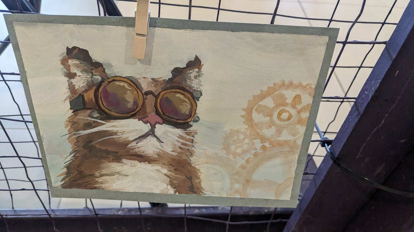 Steam Punk Cat Original