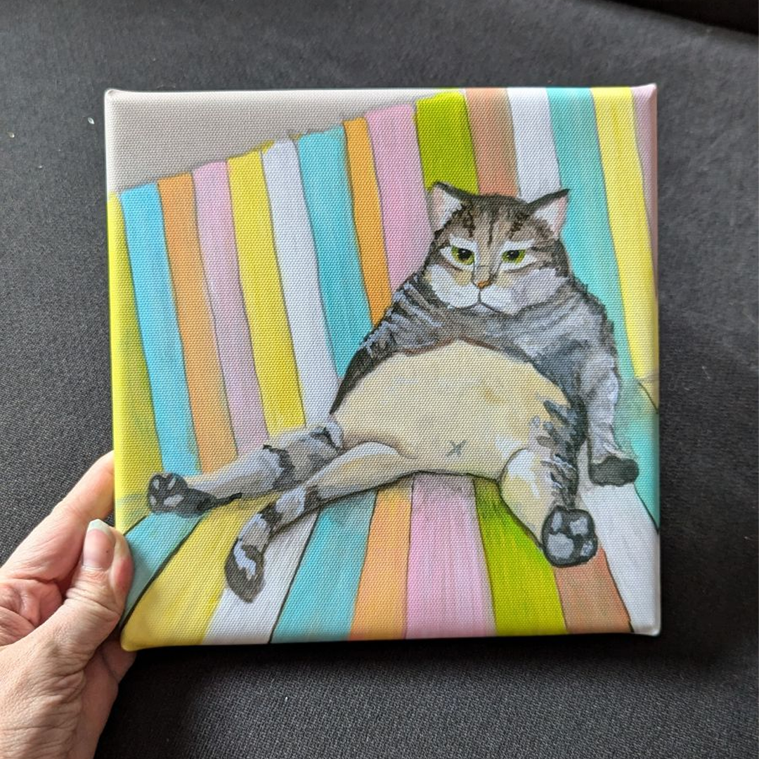 Munchy Cat - Canvas