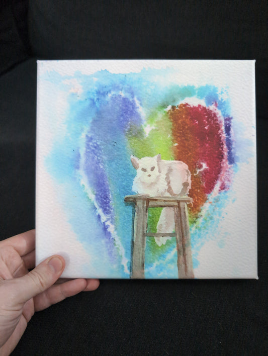 Rainbow Cat - Canvas