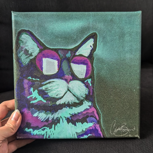 Tron Cat - Canvas