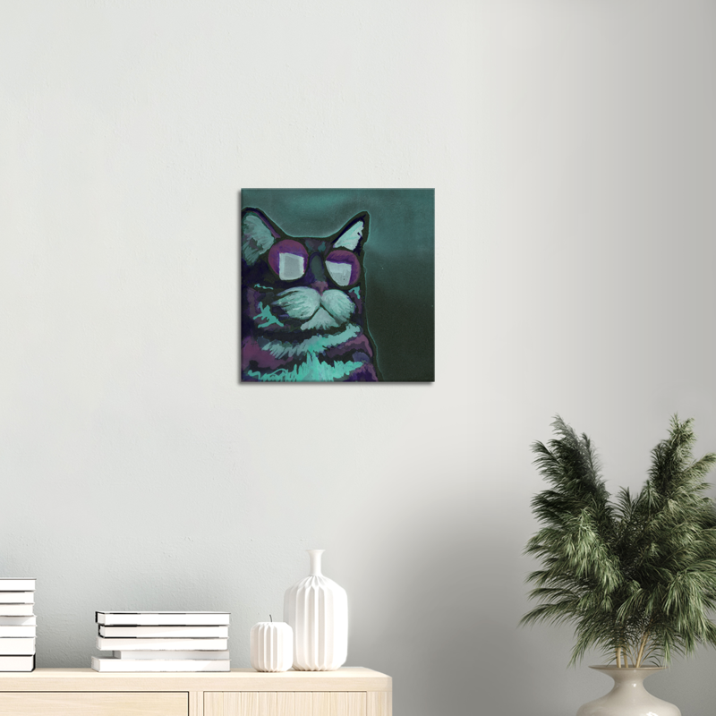 Tron Cat - Canvas